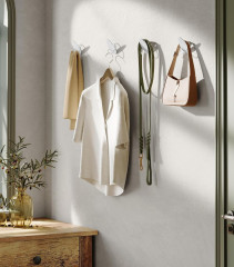 Cuiere pentru haine 4 bucăți | albe