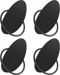 Cuiere cârlige pentru haine 4 bucăți | negre č.3