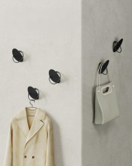 Cuiere cârlige pentru haine 4 bucăți | negre č.2