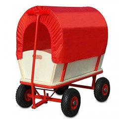 Cărucior de transport, din lemn, cu acoperiș Retro Cărucior de transport, din lemn, cu acoperiș Retro