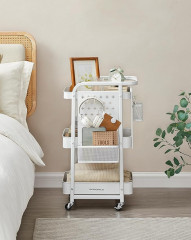 Căruț de bucătărie 32,3 × 43,3 × 73,9 cm | alb č.2