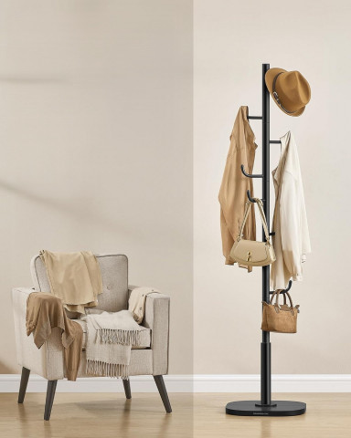 Cuier pentru haine 40 x 40 x 175,3 cm | negru č.4