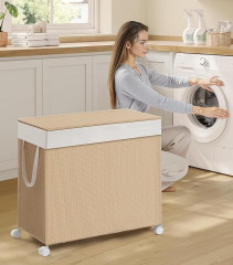 Coș pentru rufe 66,5 x 37,5 x 65 cm 140 l | natur č.1