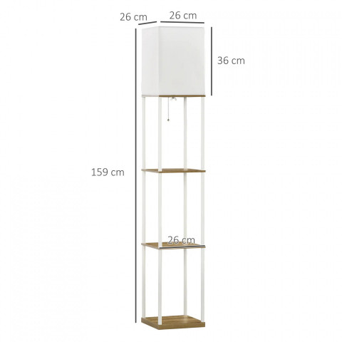 Lampadar cu 3 compartimente | alb č.2