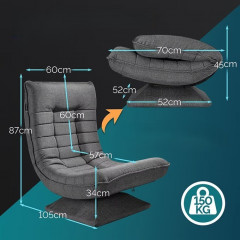 Fotoliu reglabil Aberdeen | gri č.3