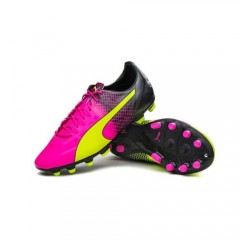 Ghete de fotbal Puma evoSPEED 1.5 AG Tricks.10359901 | Yellow - Pink - Black | mărimea 44 (US 10,5 / UK 9,5) č.3