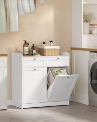 Dulap de baie cu spațiu de depozitare și 2 sertare 40 x 78,9 x 80,2 cm | alb č.1