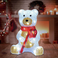 Figurină LED acrilică – ursuleț č.1