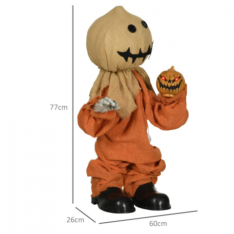 Decorațiune de Halloween, sperietoare 77 cm | multicoloră č.3