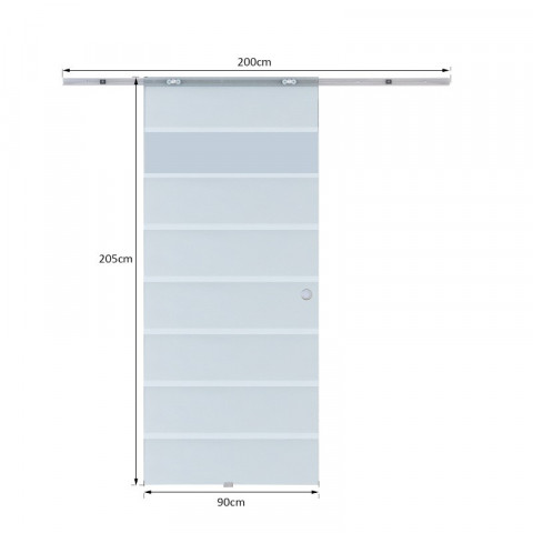 Uși glisante din sticlă 102,5 x 205 cm č.5
