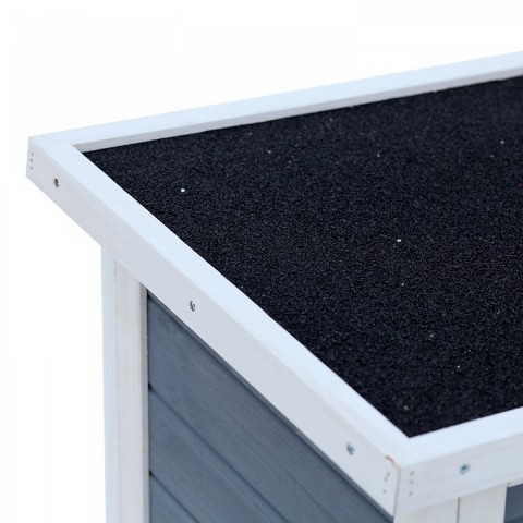 Cușcă din lemn, pentru iepuri 91,5 x 54,8 x 76 cm | alb č.7