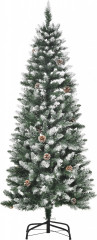 Brad artificial 150 cm | verde + alb č.1