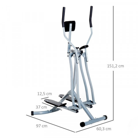 Cross trainer 96 x 60 x 152 cm | argintiu č.4