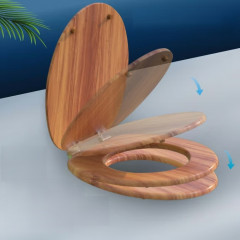 Capac WC Wood cu închidere lentă č.3