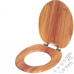Capac WC Wood cu închidere lentă č.2