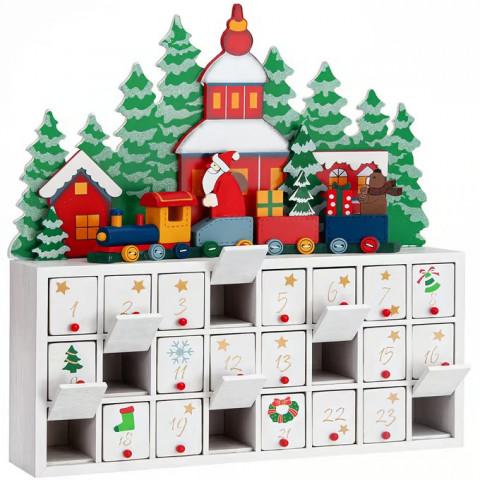 Advent calendar  Peisajul de iarnă | lemn č.2