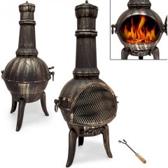  Șemineu din fontă pentru grădină Chimenea č.3