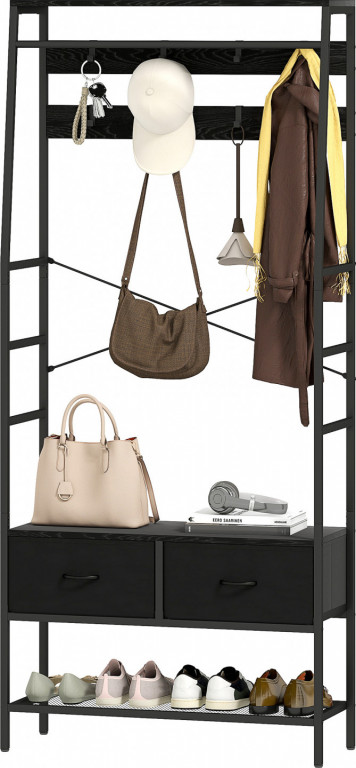 Cuier cu pantofar | negru