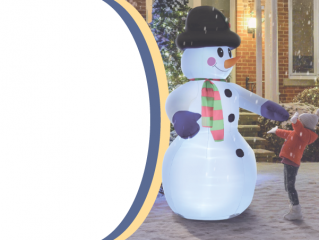 Om de zăpadă gonflabil XXL