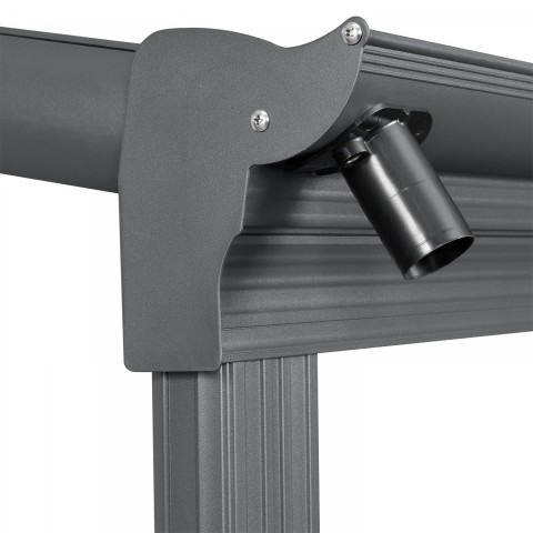 Pergolă din aluminiu, policarbonat 6 x 3 m | gri č.5