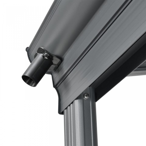 Pergolă din aluminiu, policarbonat 6 x 3 m | gri č.6
