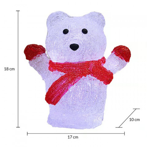 Figurină LED de Crăciun – Urs polar č.3