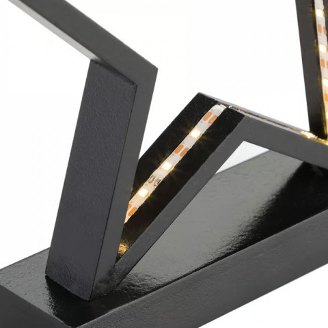 Stea decorativă LED din lemn | neagră č.5