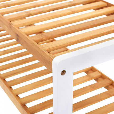 3 patrový bambusový botník | 70 x 26 x 55 cm č.6