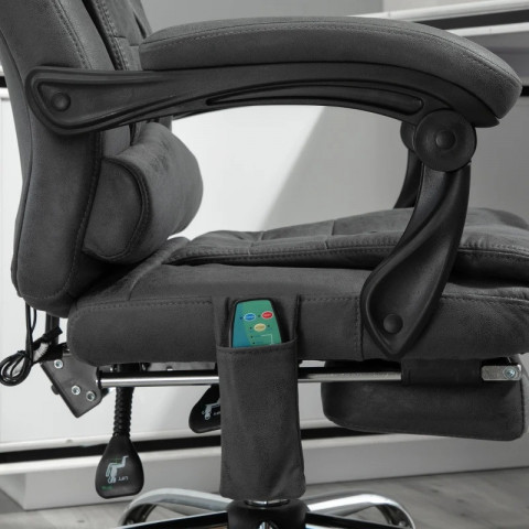 Fotoliu cu funcție de masaj 65 x 70 x 111-119 cm | gri č.11