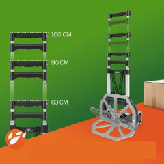 Cărucior tip rudl din aluminiu | argintiu / negru č.3
