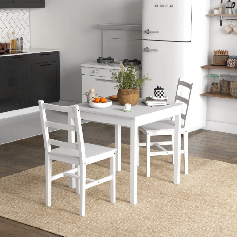 Set de dining pentru 2 persoane | alb