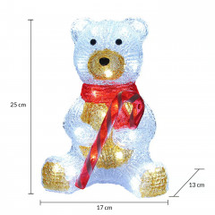 Figurină LED acrilică – ursuleț č.2