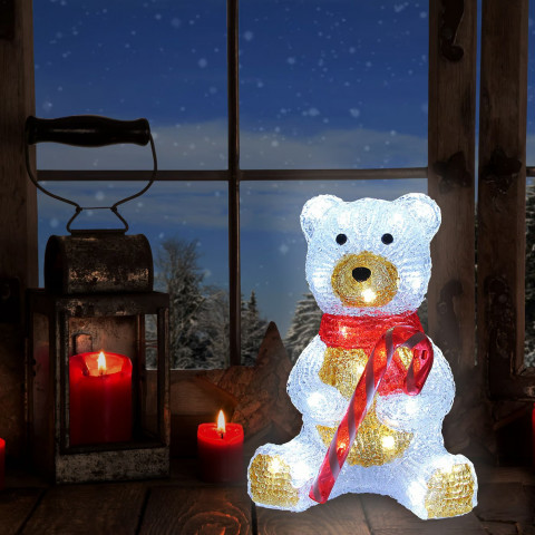 Figurină LED acrilică – ursuleț č.3