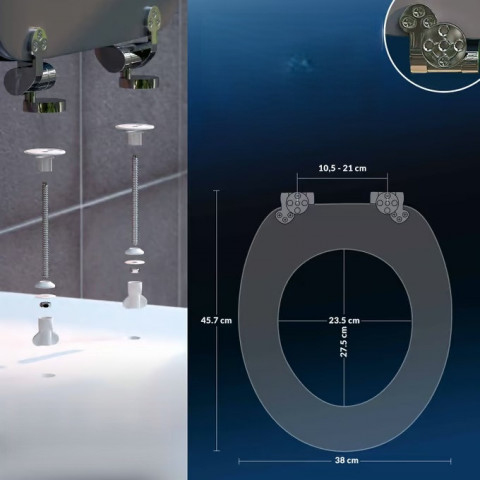 Capac WC Stone cu închidere lentă č.3