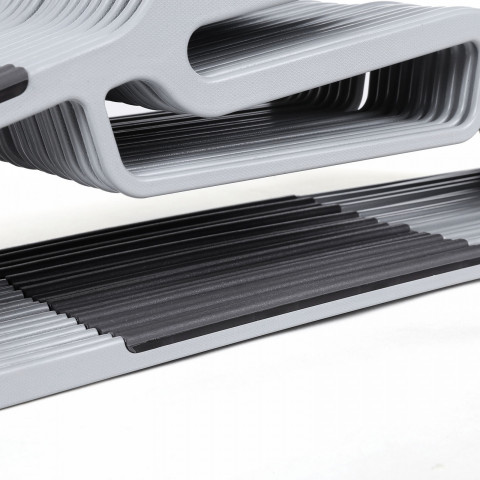 Plastová ramínka balení 20 ks | šedé č.4