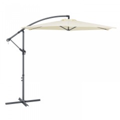 Umbrelă de grădină cu piciorul lateral și manivela Ø 300 cm | crem č.1