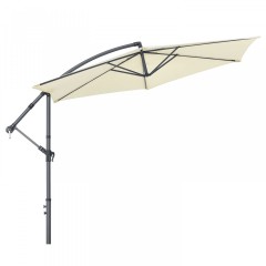 Umbrelă de grădină cu piciorul lateral și manivela Ø 300 cm | crem č.2