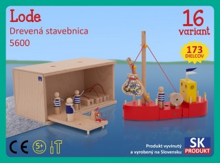 Set de joacă, din lemn, Navele Moy Toy