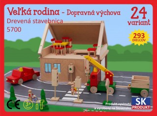 Set de joacă, din lemn, Familie mare Moy Toy