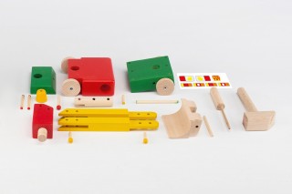 Set de joacă, din lemn, Micul excavator Moy Toy č.2