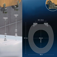 Capac WC Bambus cu închidere lentă č.2