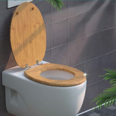 Capac WC Bambus cu închidere lentă č.1