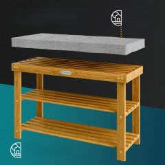 Pantofar din lemn de acacia 90 × 30 × 48 cm č.3