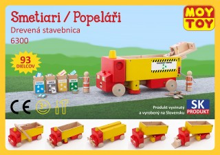 Set de joacă, din lemn, Mașina de gunoi Moy Toy č.1