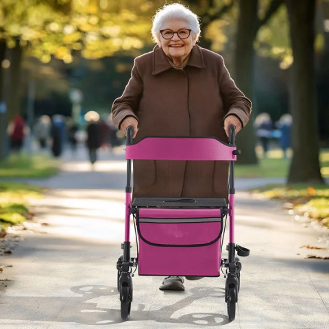 Rollator moc ortopedic cu patru roți pentru vârstnici č.2