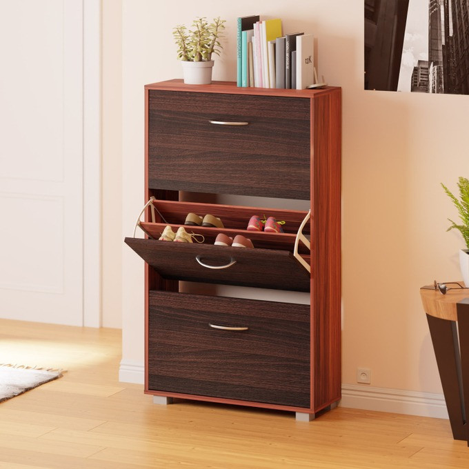 Pantofar rabatabil | wenge-negru