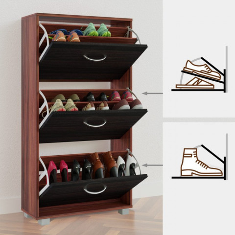 Pantofar rabatabil | wenge-negru č.5