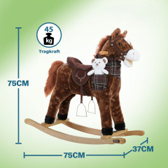 Căluț cu sunete | maro închis č.2