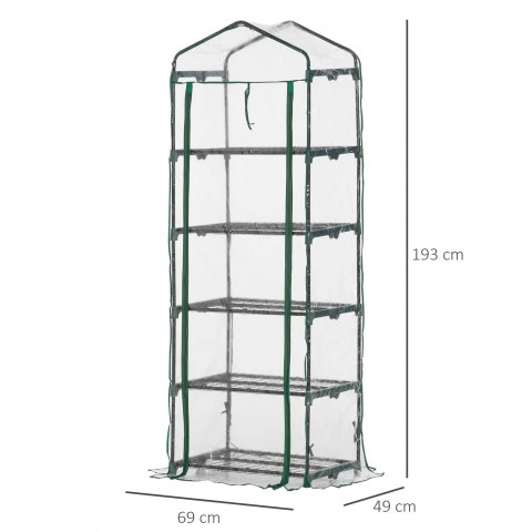 Solar din folie 69x49x193 cm | transparent + verde č.2