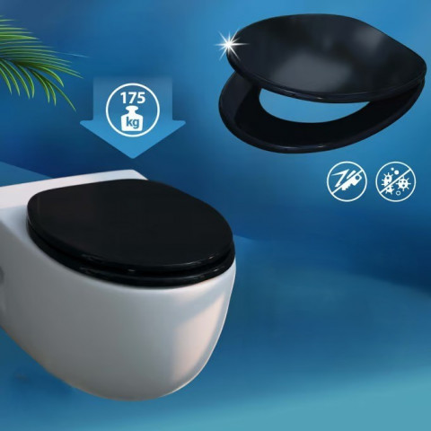 Capac WC Black cu închidere lentă č.4